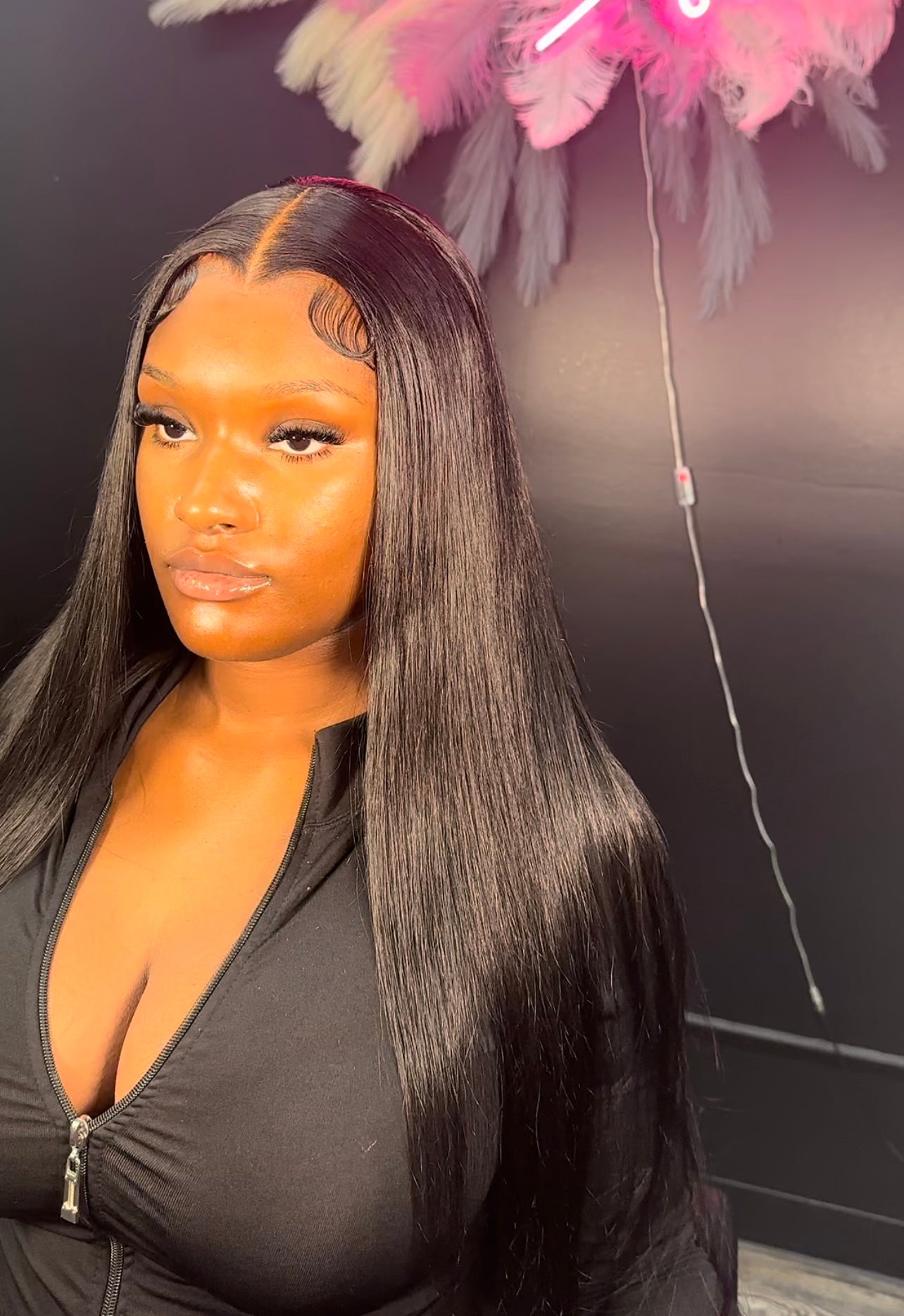 1B Frontal Wig Straight