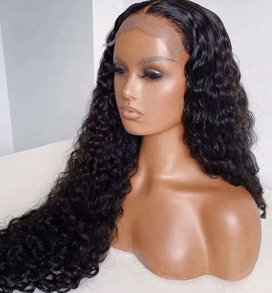 1B Closure Wig Deep Wave